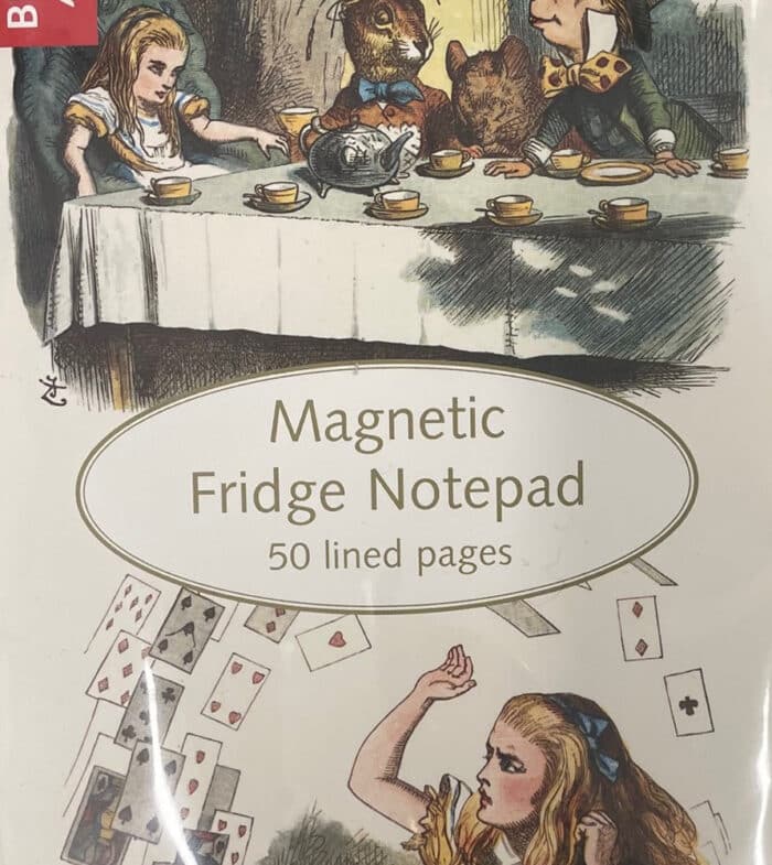 magnetic fridge notepad in Alice design